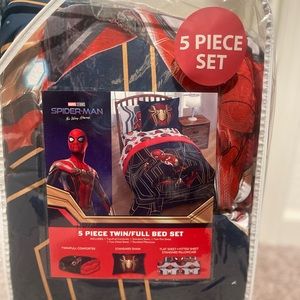 Spiderman no way home 5 piece bedding set